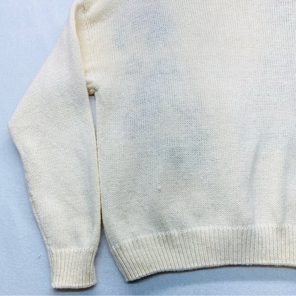 Vintage Button Up Large Cardigan Sweater Embroidered Floral Cottagecore Grandma - Picture 8 of 14